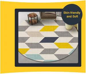 <span class=keywords><strong>Tapis</strong></span> circulaire élégant <span class=keywords><strong>pour</strong></span> la décoration <span class=keywords><strong>de</strong></span> la maison et l'utilisation au <span class=keywords><strong>bureau</strong></span> protège les <span class=keywords><strong>tapis</strong></span> des roues <span class=keywords><strong>de</strong></span> <span class=keywords><strong>chaise</strong></span> et des déversements - Product Image 3