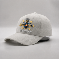 Casquette Dad Hat en velours côtelé personnalisée à 6 panneaux avec logo brodé 3D, fermeture à boucle simple, unisexe, réglable, toutes saisons, Chine
