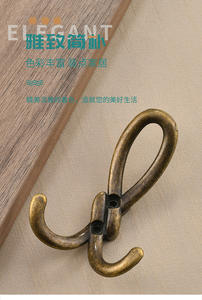 GQK Twisted <b>Wire</b> <b>Coat</b> <b>Hanger</b> Zinc Alloy Wall Mount Entrance Closet <b>Coat</b> Hook Bathroom Kitchen Single Hook Modern Simple - Product Image 2