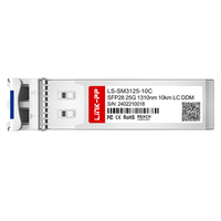 Modul transciever optik LC Mode tunggal Kompatibel Cisco SFP-25G-LR-S SFP28 25G 1310nm 10km