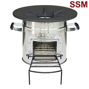 Poêle à gaz sans fumée SSM S32-X pour usage domestique quotidien, en acier inoxydable, norme ISO, combustion propre pour une cuisine saine - Product Image 4