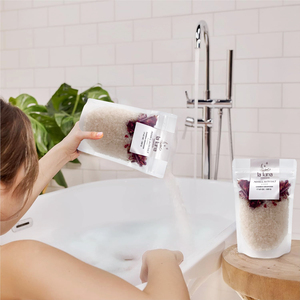 Sels <span class=keywords><strong>d</strong></span>'<span class=keywords><strong>Epsom</strong></span> 100% naturels Private Label <span class=keywords><strong>Bain</strong></span> Trempage Parfum Cristal de luxe <span class=keywords><strong>Sel</strong></span> de l'Himalaya dans un sac à fermeture éclair - Product Image 6