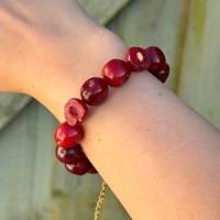 Instagram-stijl plastic hars imitatie fruit kralen armband appel citroen bosbes sinaasappel ketting