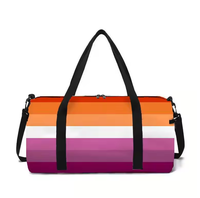 Sac de sport personnalisé arc-en-ciel de la fierté lesbienne pour femme homme voyage sport sac de sport avec impression personnalisée sac de voyage