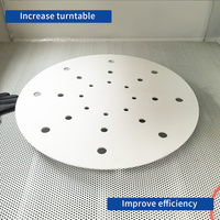 Table rotative manuelle 9080 pour sablage de pièces automobiles, quincaillerie, moules, céramique, quartz et semi-conducteurs