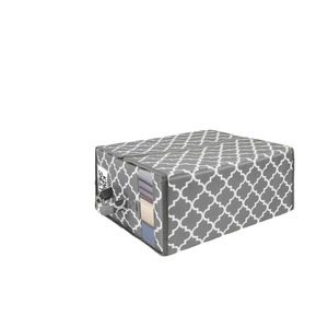 SheetCube Organisateurs de draps de <span class=keywords><strong>lit</strong></span> et rangement Boîte de rangement pliable <span class=keywords><strong>pour</strong></span> literie Conteneur avec fenêtre et étiquette <span class=keywords><strong>pour</strong></span> couverture Housse de <span class=keywords><strong>couette</strong></span> - Product Image 5