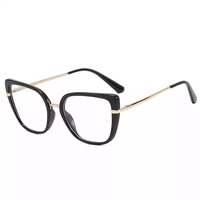 Monture de lunettes Tr90 à charnière de printemps, Simple, styliste, œil de chat, optique, personnalisé, lumière bleue