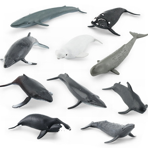 xinhen Set <span class=keywords><strong>de</strong></span> Modelos <span class=keywords><strong>de</strong></span> Simulación <span class=keywords><strong>de</strong></span> Vida Marina Transfronterizos: Ballena Espada, Ballena, Ballena Sperma, Ballena Mink, Adorno Estático - Product Image 2