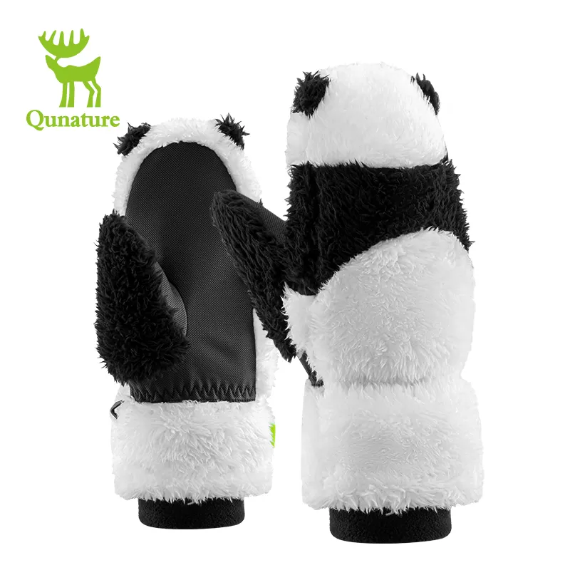 Qunature Fashion outdoor cute children warm mittens thermal ski winter kids gloves custom ski gloves sport winter skiing
