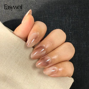 Easywell – Lot de 30 faux ongles en <span class=keywords><strong>gel</strong></span> souple, vente chaude, marque privée professionnelle, fournisseurs personnalisés pour ongles à presser - Product Image 1