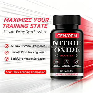 Nitric <b>Oxide</b> Booster Capsules 60 Count Dietary Supplement for Circulation and Muscle Support - Product Image 5