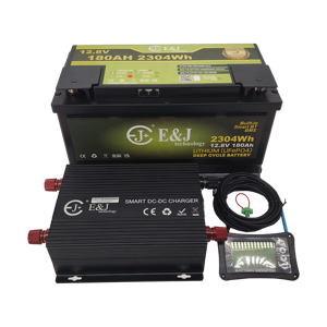 Komple RV Lityum Yükseltme Seti: 12V 180Ah H8 Akü, 60A DCDC MPPT ve SoC Göstergesi - Product Image 1