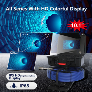 Caméra d'inspection de canalisation 10,1'' IPS avec vision nocturne, capteur CMOS, zoom 5X, <span class=keywords><strong>image</strong></span> 1080P, localisateur 512 Hz 80M, objectif 3,6 mm, carte SD, H.264, garantie 1 an - Product Image 3