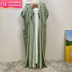 1429# Latest Ramadan Abaya Islamic Clothing Muslim Women <b>Kaftan</b> Dubai Middle East Fashion Abaya Turkish Satin Modest Wholesale - Product Image 1