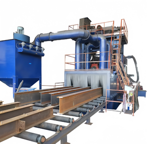 Équipement de sablage continu de type traversant - Machine de dérouillage certifiée CE pour structures en acier - Product Image 2