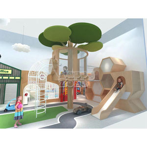 <span class=keywords><strong>Maison</strong></span> de jeu en bois sur le thème de l'acier en fibre de verre adaptée aux enfants et aux parents - Product Image 4