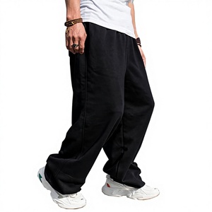 Pantalon de survêtement en velours côtelé respirant et écologique, coupe ample, jambe large, taille mi-haute, avec cordon de serrage, pour homme grande taille, idéal pour l'hiver et les loisirs - Product Image 3