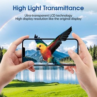 Protection d'écran HD transparente 2.5D personnalisable avec logo OEM, dureté 9H, anti-choc, anti-traces de doigts pour les séries 17 Pro Max, 16, 15