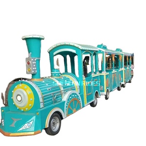 Train électrique sans rails de haute qualité de la marque SHENLONG à vendre, manège de parc à thème pour enfants avec lumières LED - Product Image 1