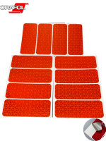 Lámina Reflectante Roja de Alta Visibilidad Oralite VC412, Vinilo Autoadhesivo para Envoltura de Automóviles, Cinta Impermeable de Seguridad Vial