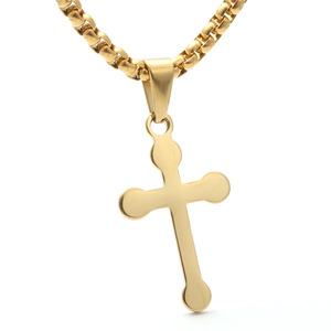 <b>Cross</b> Pendant Necklace Stainless Steel Unisex Gift Jewelry - Product Image 1