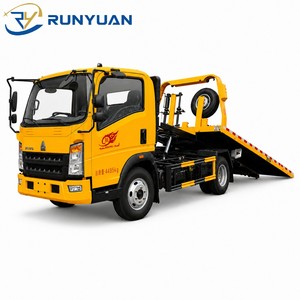 Sinotruk HOWO 4x2 Diesel Plateau Remorqueur 5T Véhicule de Récupération pour Dépannage Routier et Récupération de Voiture - Product Image 1