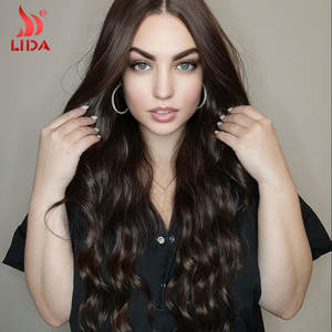<span class=keywords><strong>LIDA</strong></span> para el mercado europeo y americano, conjunto de peluca de hilo de seda sin encaje, pelo largo rizado con ondas de agua, modelo LDG-6739 Change - Product Image 2