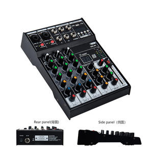 Mezclador Profesional de 4 Canales Mini con Efectos DSP de Reverberación, Portátil para Control de <span class=keywords><strong>DJ</strong></span> y Mezcla de Audio de Instrumentos, Gran Venta - Product Image 6