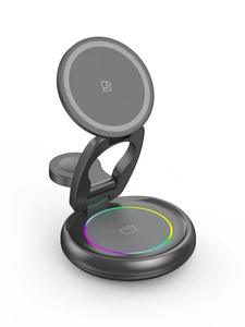 Nuevo Producto: Cargador Inalámbrico Plegable 3 en 1, Estación de Carga para Teléfono Móvil, Soporte Magnético - Product Image 3