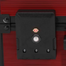 Étui pour cartes Slab Case X Rouge (BGS) avec double verrouillage TSA pour cartes gradées