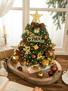6ft Pre-lit Christmas <b>Artificial</b> <b>Tree</b> Holiday Decoration Christmas <b>Tree</b> with Hangings Decorative Pendant Large Tall Xmas <b>Trees</b> - Product Image 2