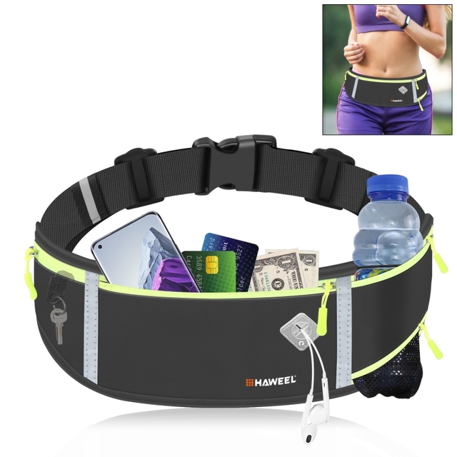 Factory HAWEEL Running Belt Waist Phone Pack Bag Sports Outdoor Waterproof Sport Storage Bag Phone Pouch Pocket