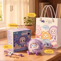 Poupée en peluche intelligente électrique avec IA et sac audio, compagnon interactif confortable pour enfants, autonomie de 24 heures, cadeau idéal
