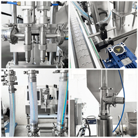 Machine de remplissage de bouteilles à pompe à engrenages double tête multifonctionnelle à haute précision pour pâtes, liquides, boissons, eau, vin, épices