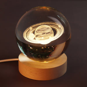 Sfera di Cristallo 3D Incisa al Laser Ispirata alla Galassia con Luce Notturna per Decorazione Casa e Ufficio, Natale e Compleanni - Product Image 4