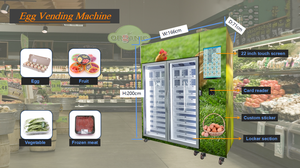 卵自動販売機 冷蔵食品自動販売機 花自動販売機 果物自動販売機 販売中 - Product Image 2