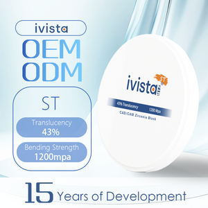 Высококачественный стоматологический материал из диоксида циркония ST White Teeth Crown Implant (Китай) с прочностью на изгиб 1200 МПа - Product Image 1