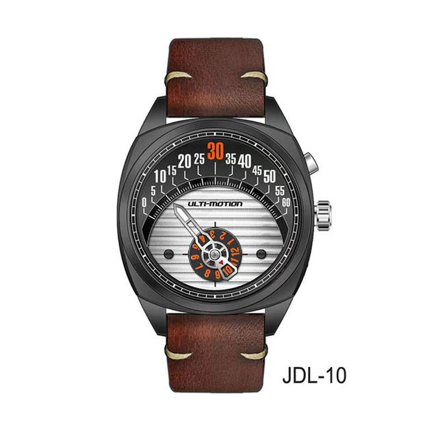 Novel Mechanical Quartz Watch Quality Crazy Hour Movement Reliable Gearbox Movement Watch Multi-purpose Mechanical Gearbox Watch