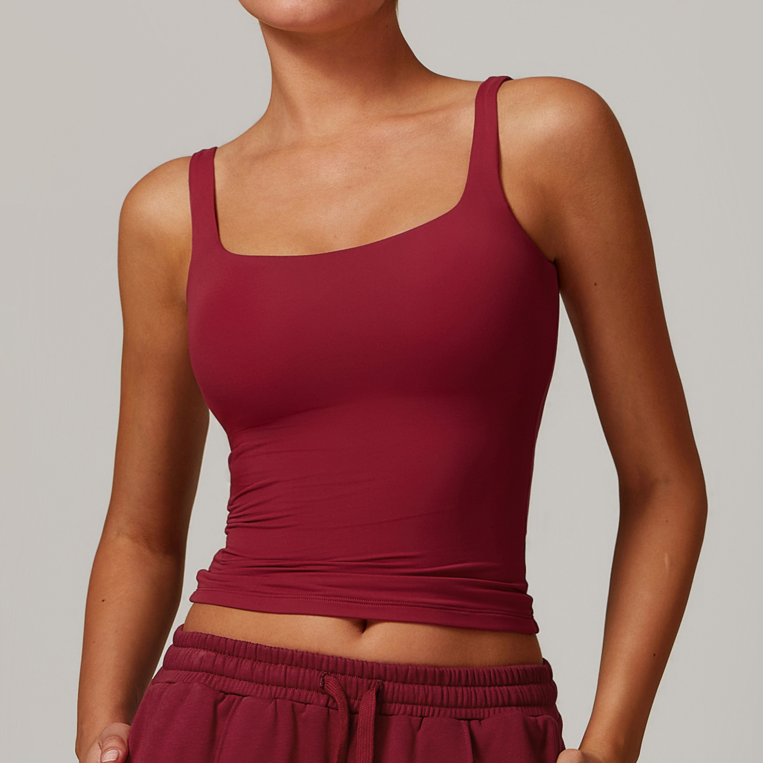 Women's Quick Dry Simple Sleeveless Tank Top Breathable Fitness Yoga Workout Sports Vest Running Activewear Sports Yogo Tops