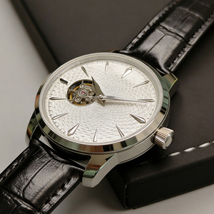 <strong>Cocktail</strong> <strong>Watch</strong> Series Skeletonized Fully Automatic Mechanical Waterproof Men's Wristwatch Power Reserve Pointer Stainless Steel - Product Image 4