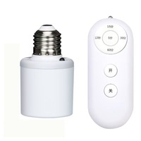 Temporizador inalámbrico E27 Control remoto 85V-265V Adaptador universal para dormitorio de múltiples lámparas Habitación de bebé Hogar inteligente