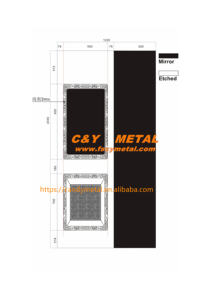 Tecnología de procesamiento de paneles decorativos de metal impresos en color para cabinas de ascensor de acero inoxidable - Product Image 5