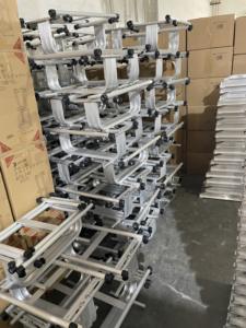 Carrello per utensili in alluminio a quattro ruote vendita all'ingrosso - Product Image 3