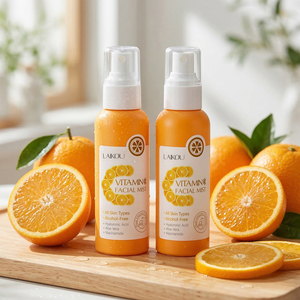 LAIKOU <span class=keywords><strong>Bruma</strong></span> <span class=keywords><strong>Facial</strong></span> con Vitamina C 100ml Hidratante Unifica el Tono de Piel Sin Alcohol Aroma Cítrico <span class=keywords><strong>Refrescante</strong></span> - Product Image 2