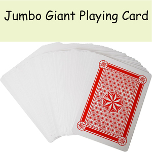 Cartes à jouer géantes - 10,5 x 14,5 pouces - Jeu complet de cartes de <span class=keywords><strong>poker</strong></span> géantes pour décorations de fête de casino - Jeu de cartes géant - Product Image 5
