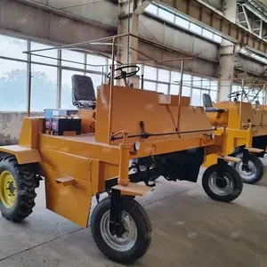 Tourneuse à compost pour déchets agricoles, fumier de vache, engrais organique, tourneuse mobile pour compost