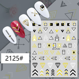 TSZS-calcomanías geométricas para decoración <span class=keywords><strong>de</strong></span> <span class=keywords><strong>uñas</strong></span>, pegatinas <span class=keywords><strong>de</strong></span> alta calidad, corazón <span class=keywords><strong>de</strong></span> amor dorado, autoadhesivas, <span class=keywords><strong>2022</strong></span> - Product Image 2