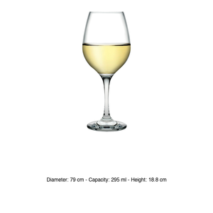 Verre à vin blanc ambré 29,5 cl Pasabahce H 18,8 cm Ø 7,9 cm - Product Image 3
