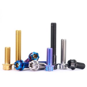TC4 Titanium Plain Decorative <b>Screws</b> M5~M10 Internal/External Star Flange Bolts Motorcycle Caliper Modification - Product Image 5
