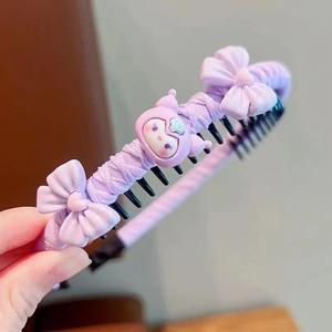 Bandeau antidérapant à dents de dessin animé mignon avec <span class=keywords><strong>pince</strong></span> à cheveux en plastique de haute qualité pour filles, ventes directes d'usine - Product Image 4